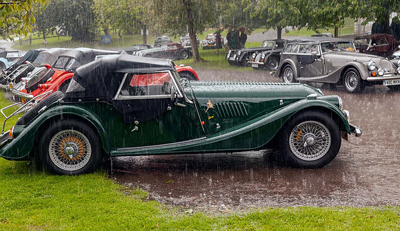 Torrential rain at Prescot  Hill climb