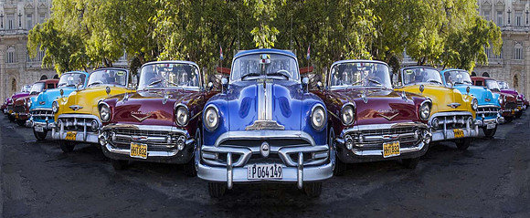 Taxi rank Havana Cuba