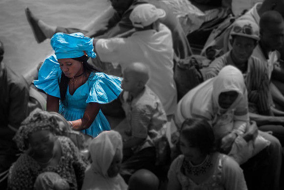 Blue - Senegal ferry Gambia