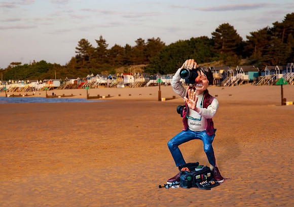 Expert catching the evening light